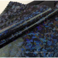 polyester spandex stretch glitter dot full printing swimwear fabric for dance wear